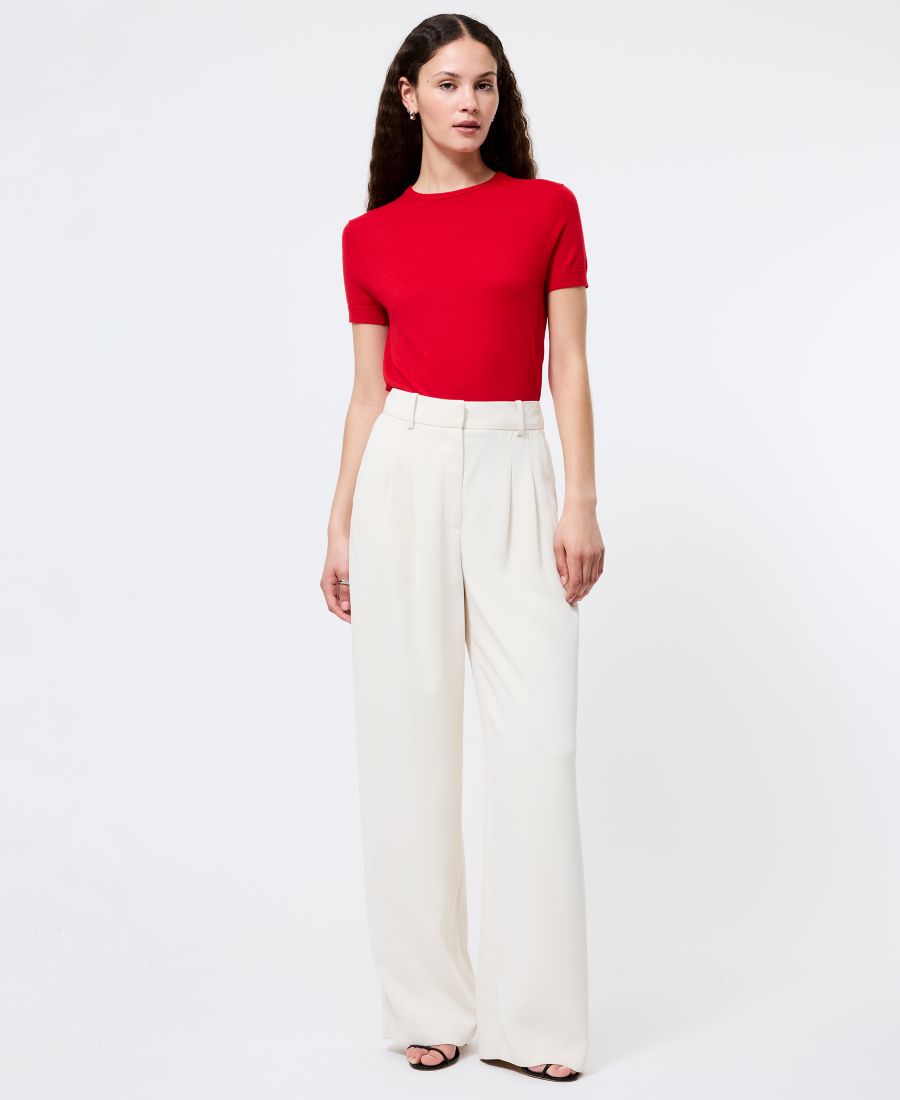 

Женские брюки-комбинезон Harrie с широкими штанинами French Connection, Classic Cream