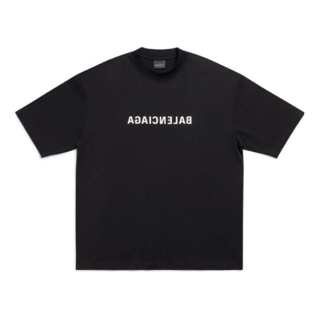 

Футболка Balenciaga Mirror Balenciaga T-Shirt Medium Fit 'Black', черный