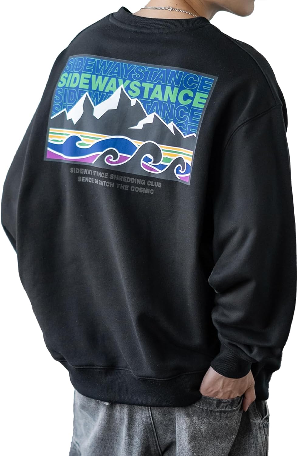 

Мужские толстовка IMPROVE 70365, толстовка SIDEWAYSTANCE с флисовой подкладкой и логотипом Mt. O. Box Improves, черный