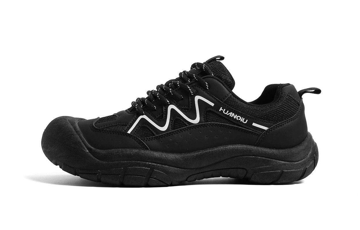 

Ударопрочные, износостойкие, дышащие, противоскользящие мужские повседневные кросовки низкие HUANQIU, бежево-черные