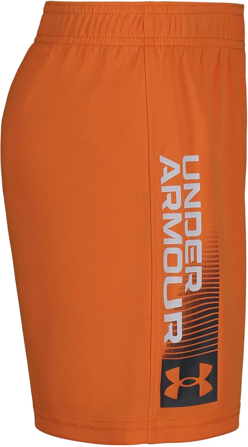 Детские шорты Under Armour Performance Tech, эластичный пояс, легкие и быстросохнущие, Atomic Words — фото 2