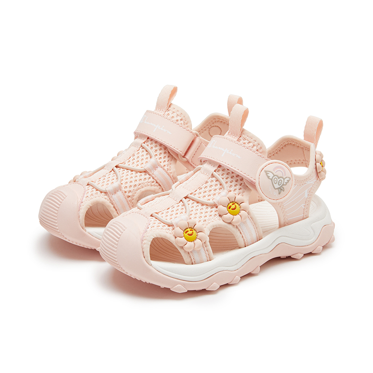 Champion Kids Сандалии детские, нескользящие, износостойкие, розовые — фото 2