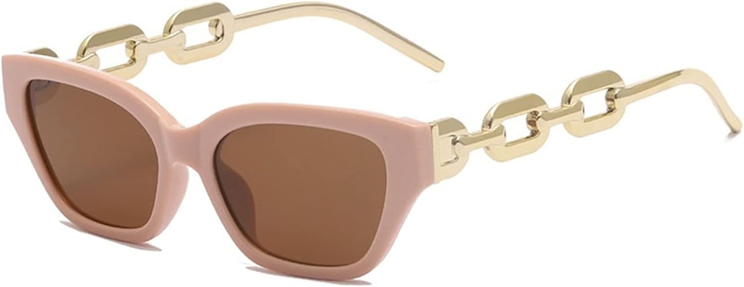 

Декоративные солнцезащитные очки с металлической цепочкой для мужчин и женщин, для использования на открытом воздухе, в форме «кошачьих глаз» (Цвет: A, Размер: Средний) MTZJH, One Color