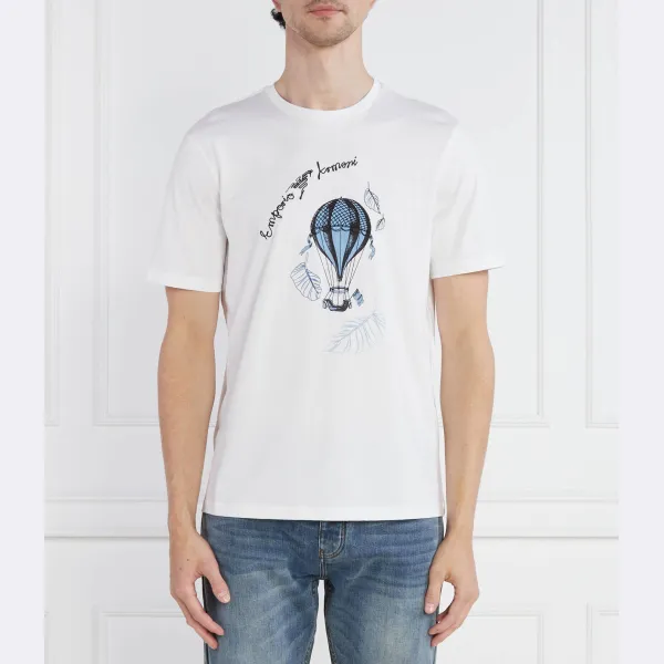 

Футболка стандартного кроя Emporio Armani, белый