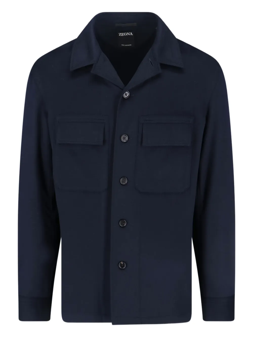 

Кашемировая рубашка Zegna, синий