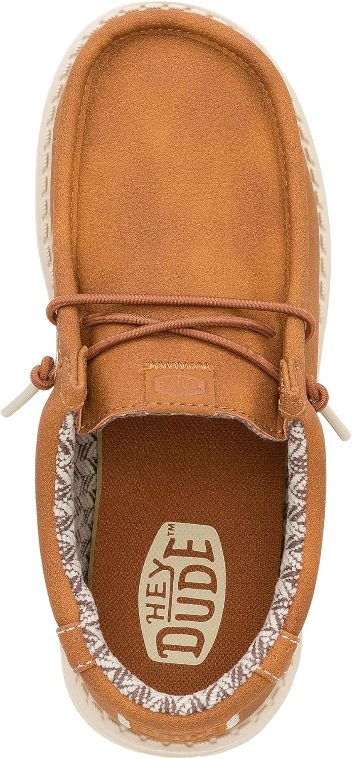 Мокасины HEYDUDE Kids' Wally Classic (для малышей/детей/подростков), Tan — фото 2