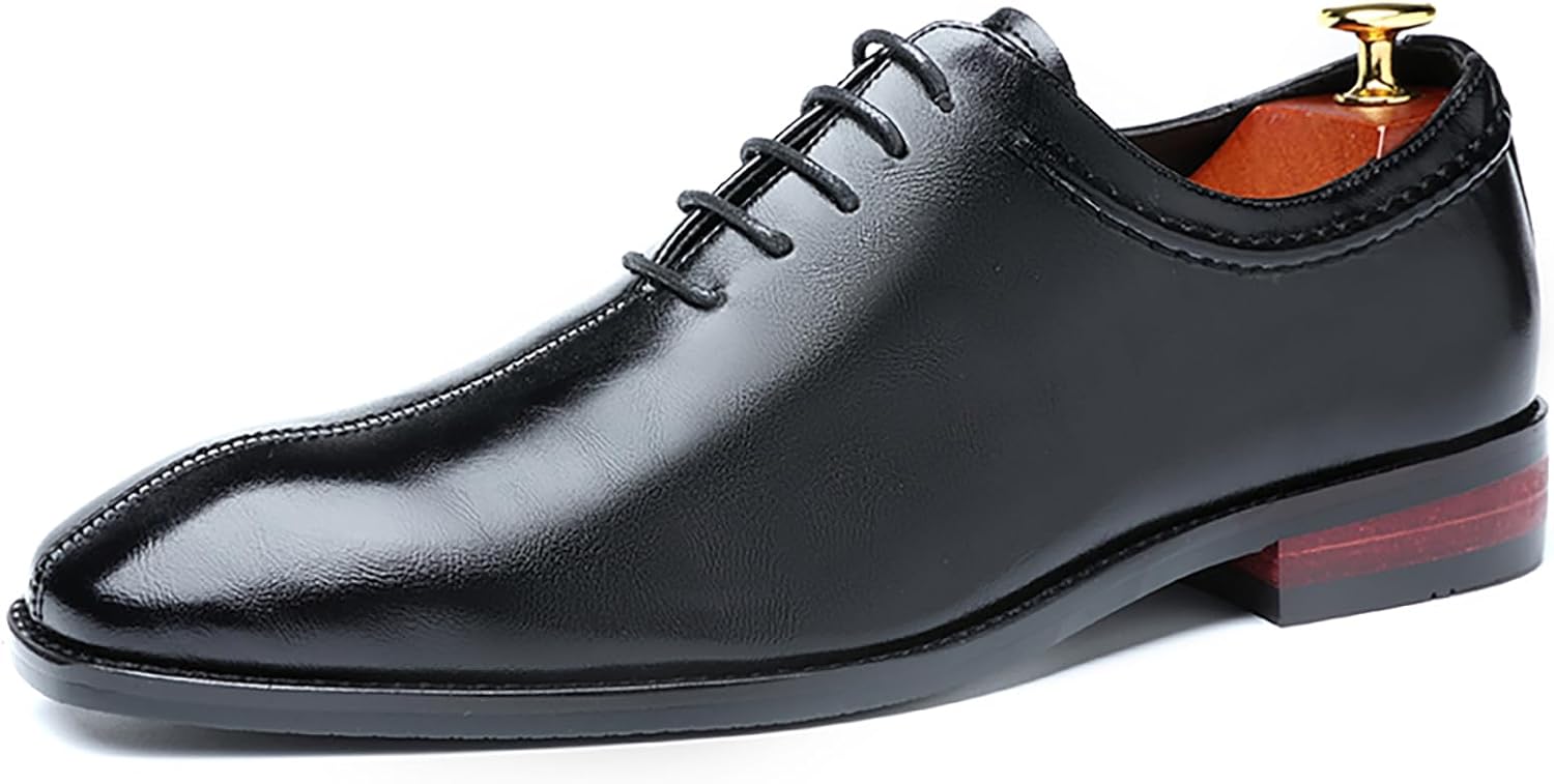 

Мужские классические туфли Мужские деловые оксфорды Деловые туфли из лакированной PU-кожи для мужчин Generic, черный