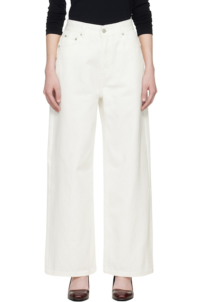 

Tonywack Джинсы Off-White с широкими штанинами и свободным кроем