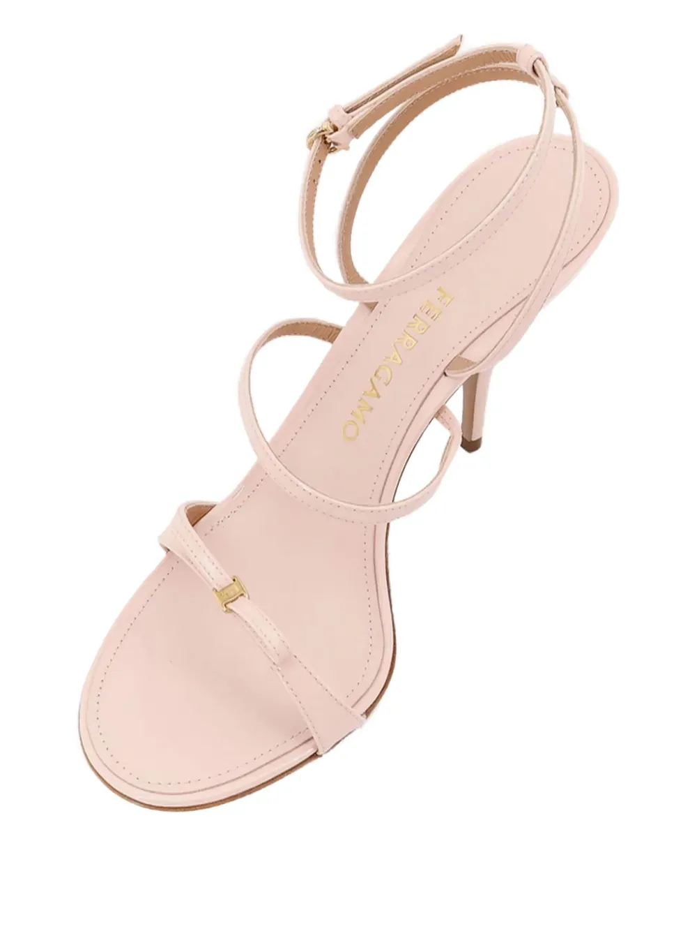 95-миллиметровые босоножки на шпильке с бантом Ferragamo, розовый — фото 3