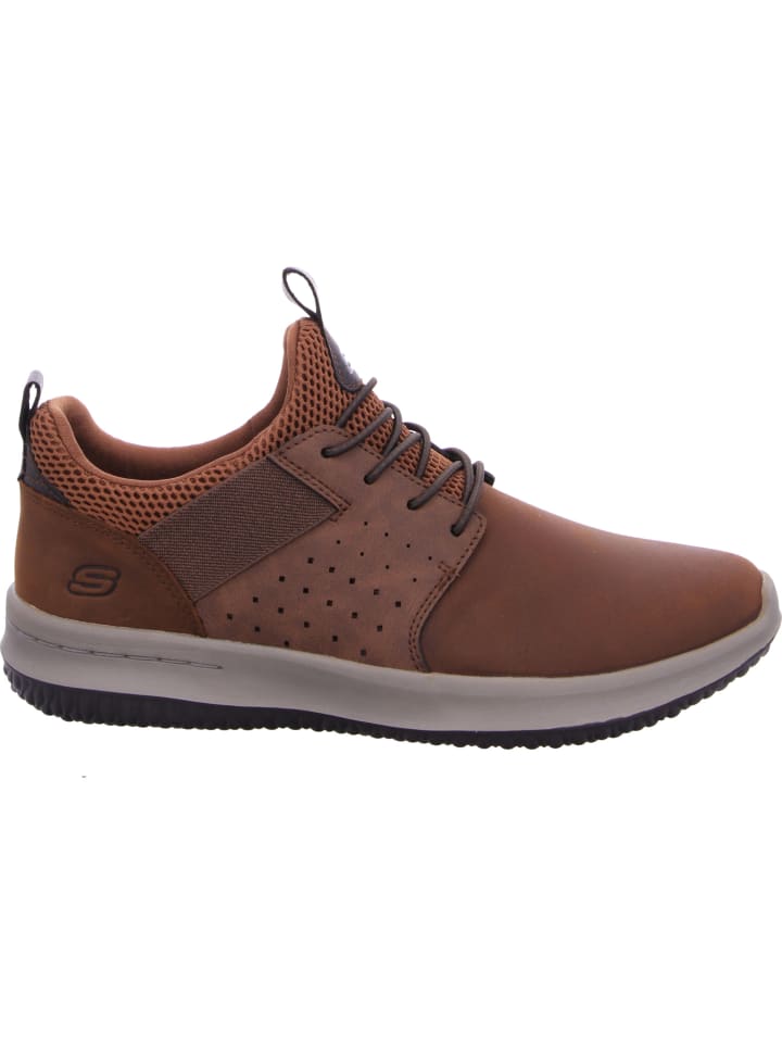 Кроссовки на шнуровке Skechers Lowtop-Sneaker DELSON - AXTON, цвет charcoal/dark brown — фото 3