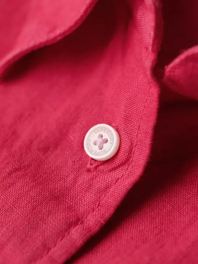 Рубашка Superdry Casual Linen Boyfriend, цвет electric/pink — фото 4