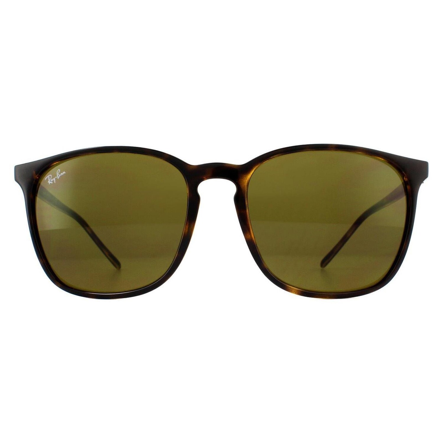 

Квадратные черепаховые коричневые солнцезащитные очки RB4387 Ray-Ban, коричневый