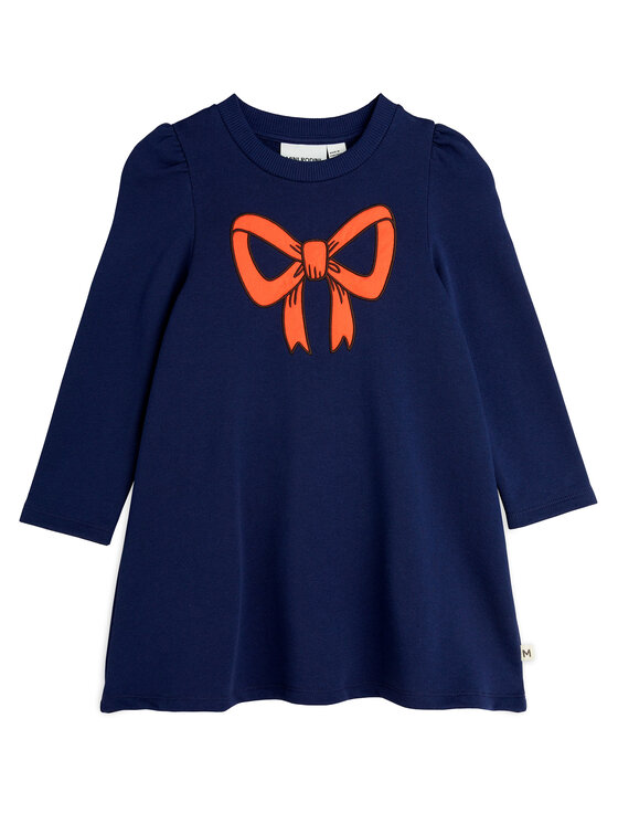 

Платье на каждый день стандартный крой Bow 2515011360 Mini Rodini, синий