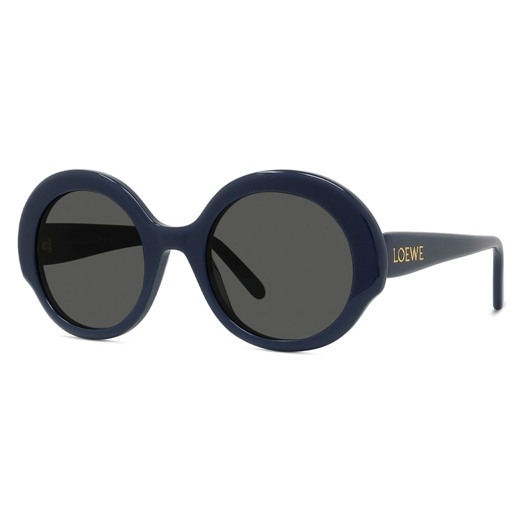 

LOEWE Круглые тонкие солнцезащитные очки, Blue
