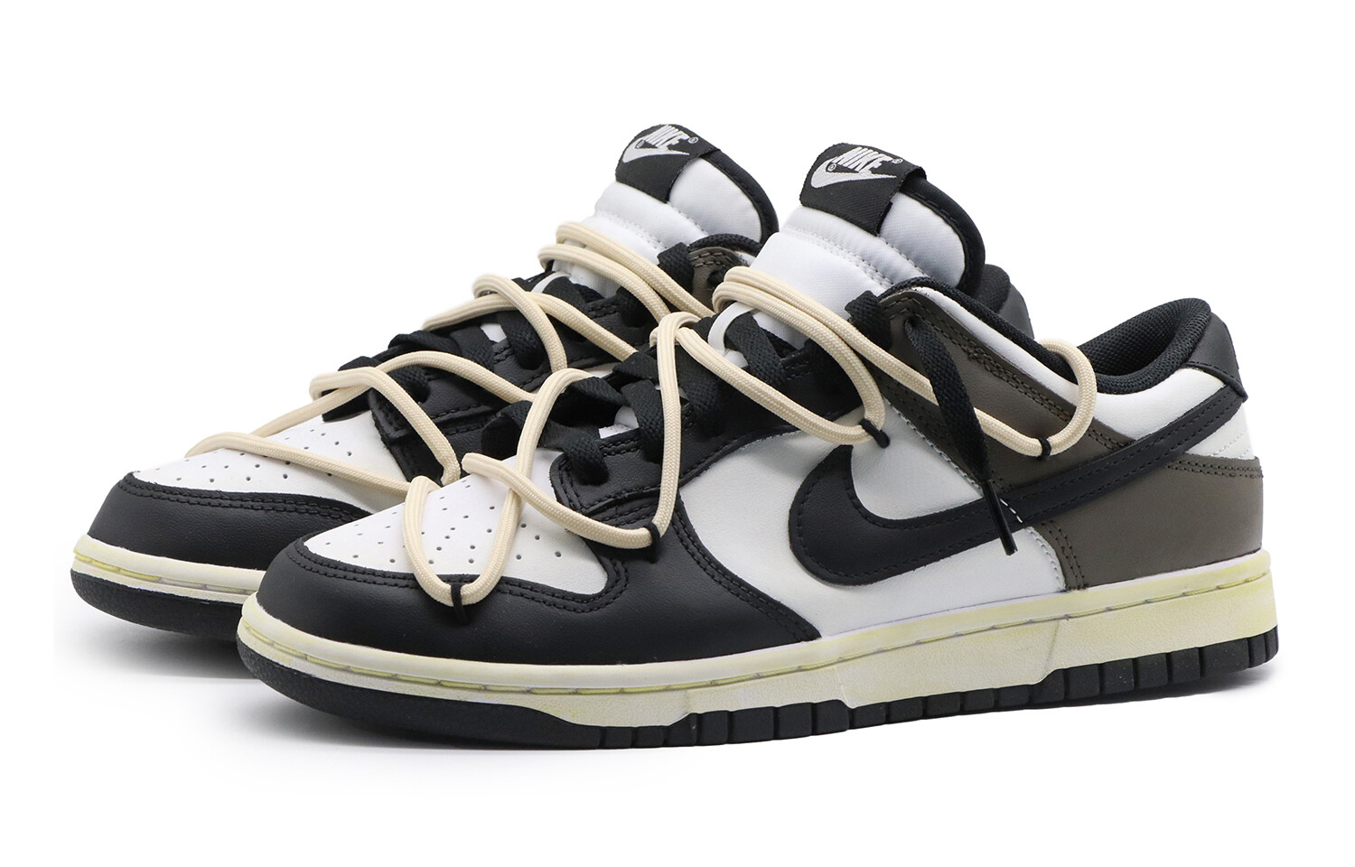 

Кроссовки Nike Dunk Skateboard Shoes Women's Low-Top Black Brown