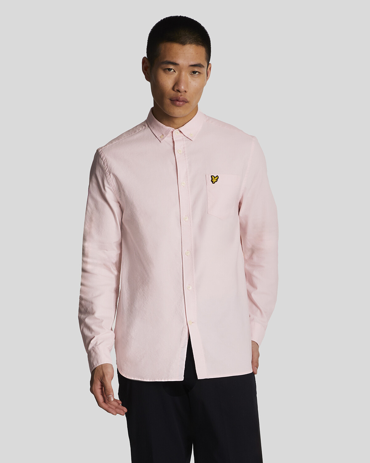 

Легкая оксфордская рубашка от for in Lyle & Scott, розовый