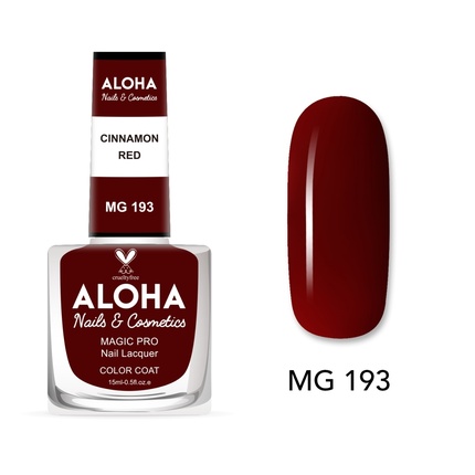 

Лак для ногтей Magic Pro 15 мл - Mg 193 / Корица красная Aloha Nails & Cosmetics