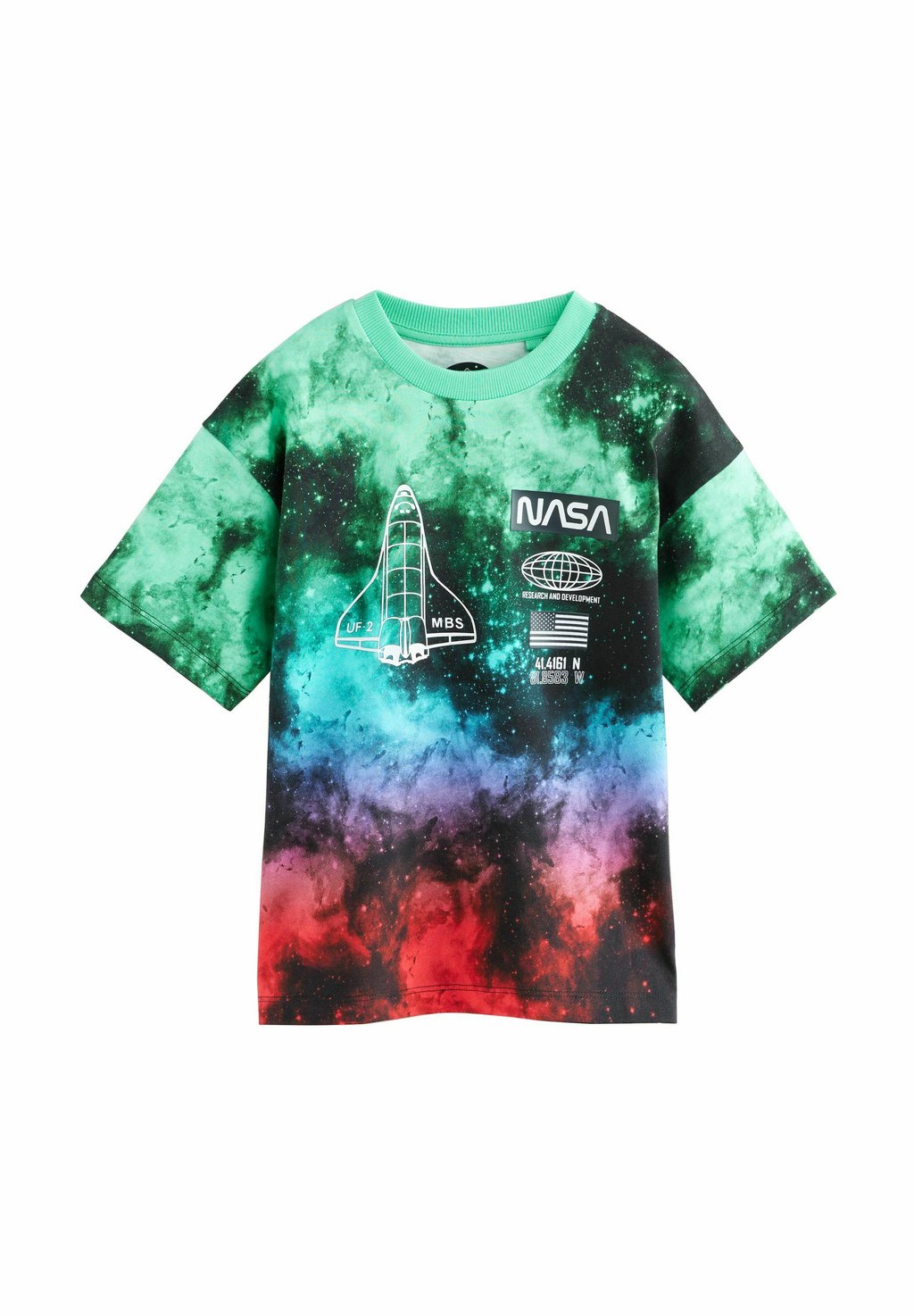 

Футболка с принтом NASA LICENSE SHORT SLEEVE Next, черный