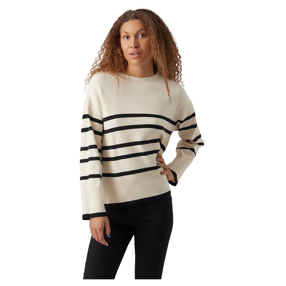 

Свитер Vero Moda Saba Stripe O Neck, черный