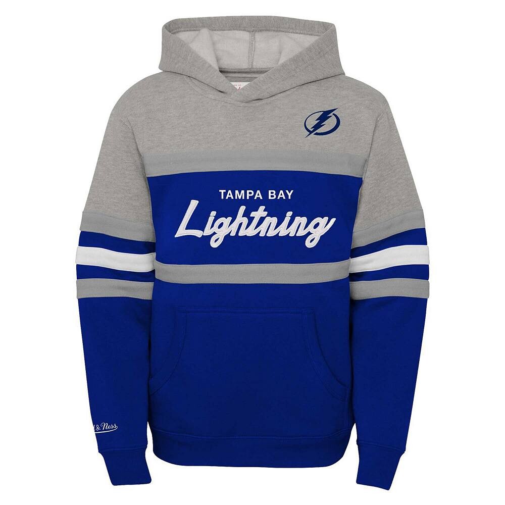 Голубой пуловер с капюшоном Youth Mitchell & Ness Tampa Bay Lightning Head Coach, цвет Lgh Blue — фото 3