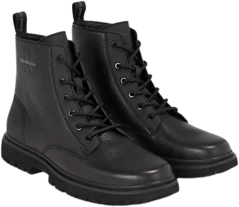Мужские ботинки Calvin Klein Eva Mid на шнуровке LTH Ym0ym00751, черный — фото 3