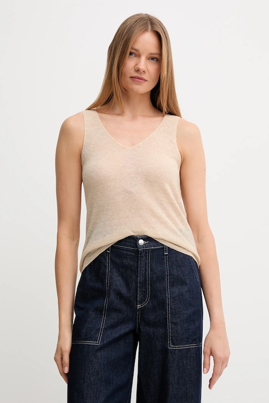 

Шерстяной топ United Colors Of Benetton, бежевый