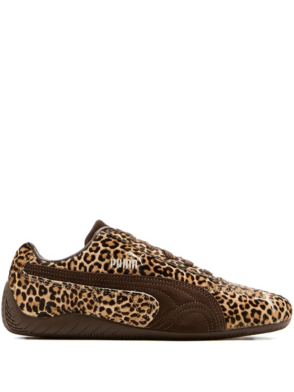 Кроссовки Speedcat Wild с леопардовым принтом Puma, коричневый