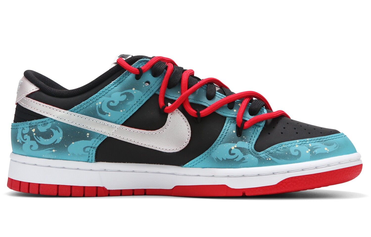 

Кроссовки Nike Dunk Skateboard Shoes Unisex Low-Top Black White Blue
