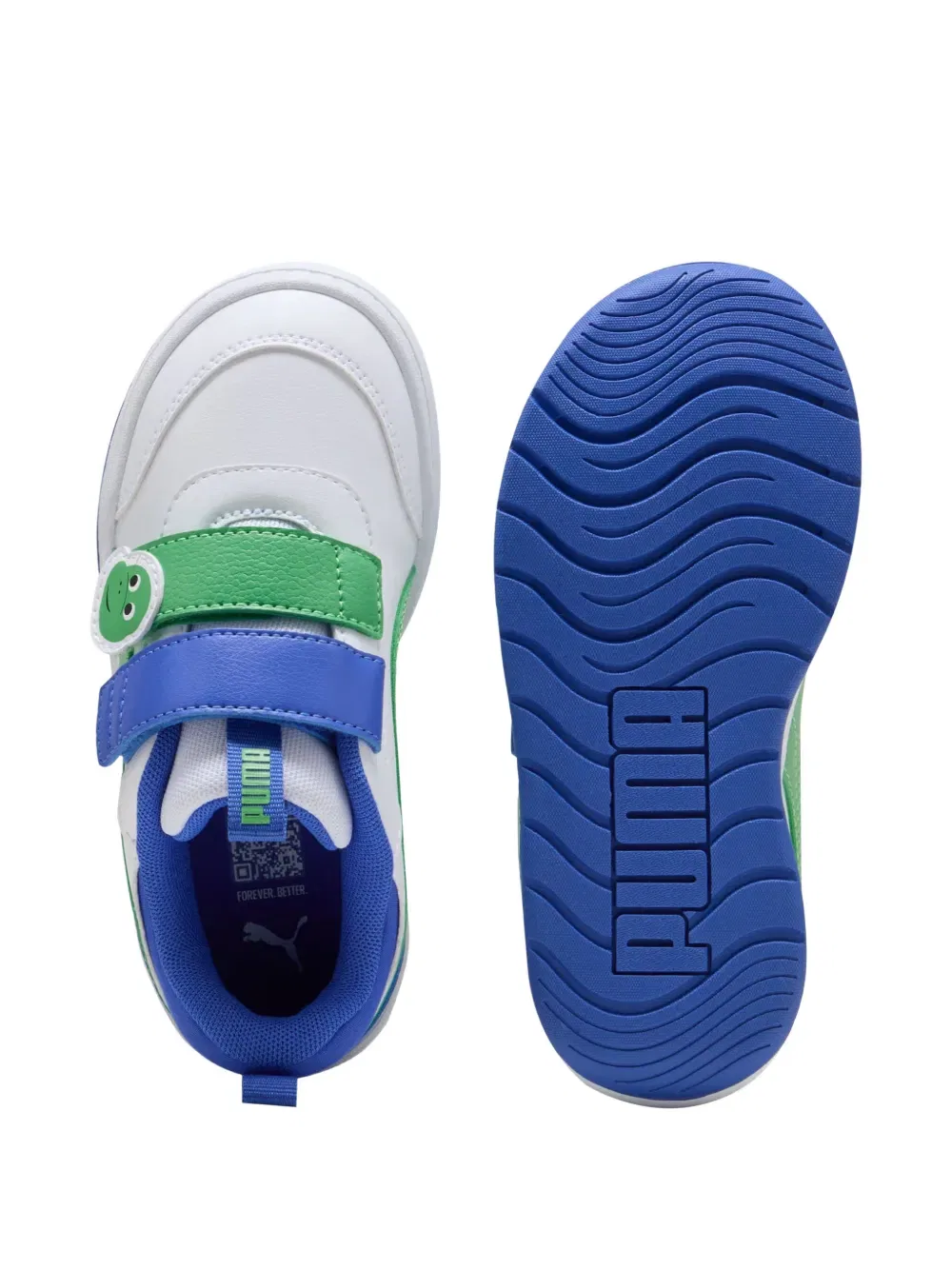 Кроссовки с аппликацией на ремешках Puma Kids, белый — фото 3