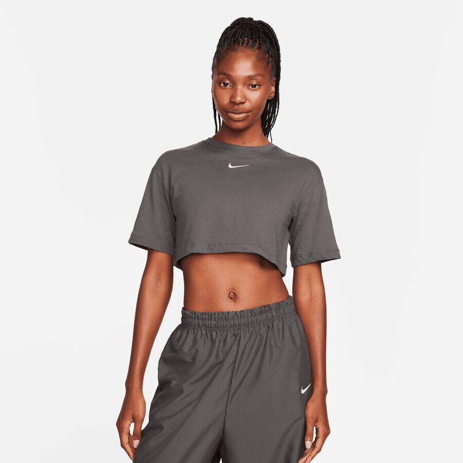 

Укороченная футболка Sportswear Trend NIKE, цвет medium ash