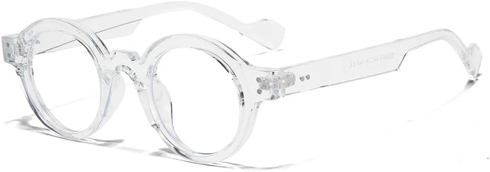 

Круглые солнцезащитные очки Rivet с защитой от УФ-излучения UV400 для женщин и мужчин, в стиле панк, для занятий спортом на открытом воздухе, бега и верховой езды UYPTK, Clear Clear