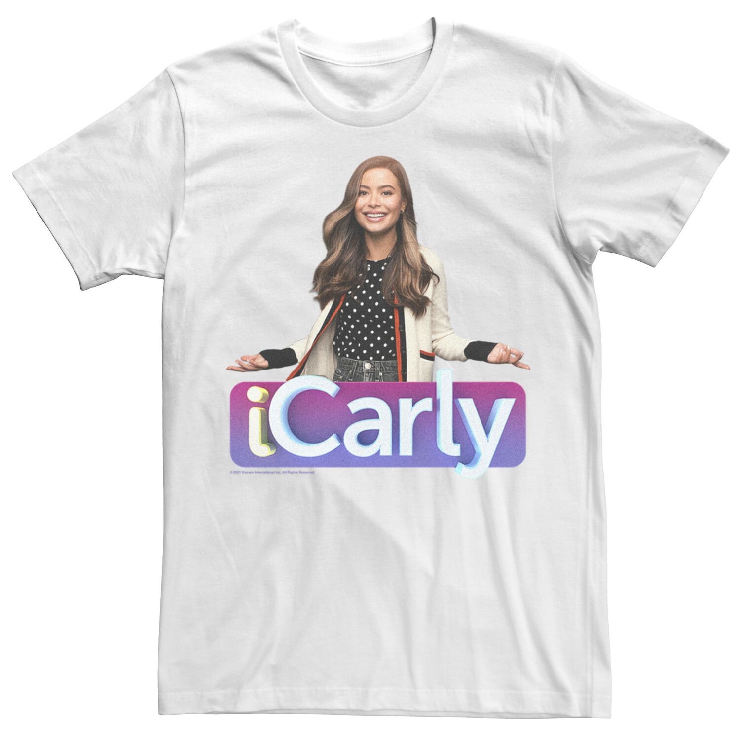 

Мужская футболка с логотипом и фотографией iCarly Title Licensed Character