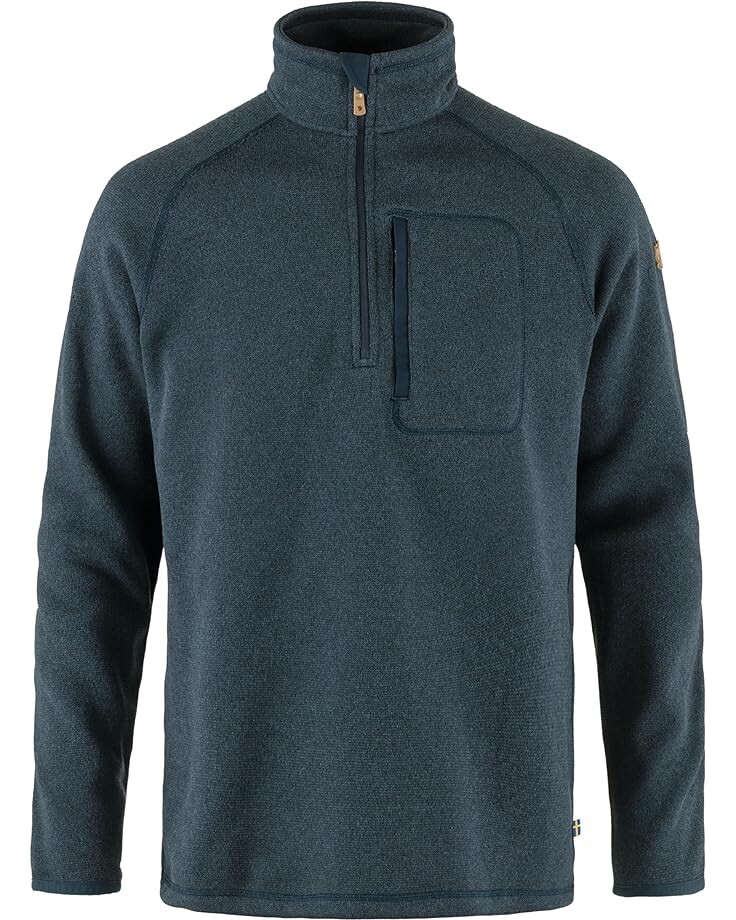 

Куртка Fjällräven Övik Fleece 1/2 Zip, темно-синий