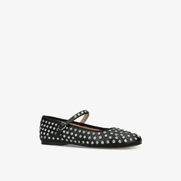 Туфли женские Steve Madden Vinetta-R украшенные стразами, серебряный/черный — фото 3