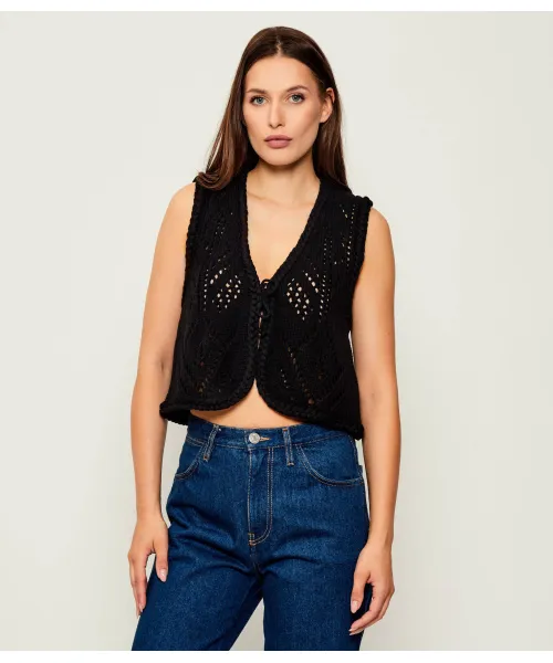 

Шерстяной жилет Джайлс Cropped fit Ba&Sh, черный