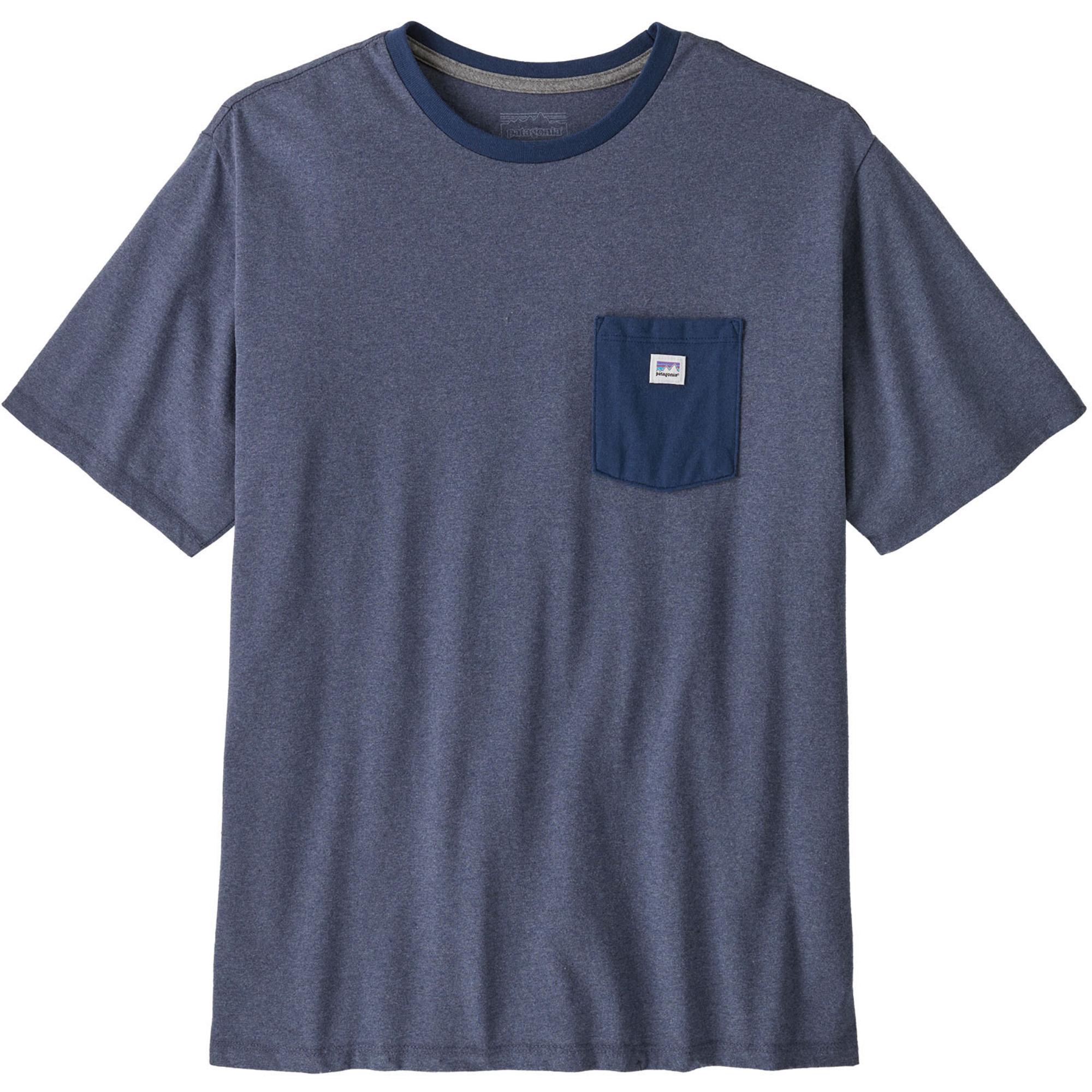 Мужская футболка с наклейкой для магазина Responsibili-Tee Shirt Patagonia, Current Blue — фото 3