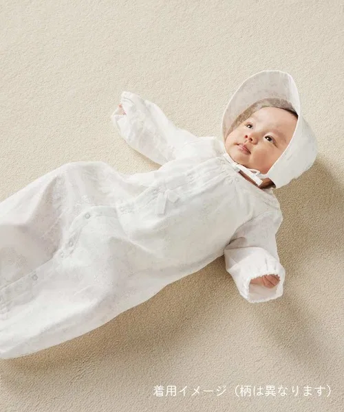 Платье 2way с боннетом Naomi Ito Hommage de NAOMI ITO жемчужно-белое 50-70 см