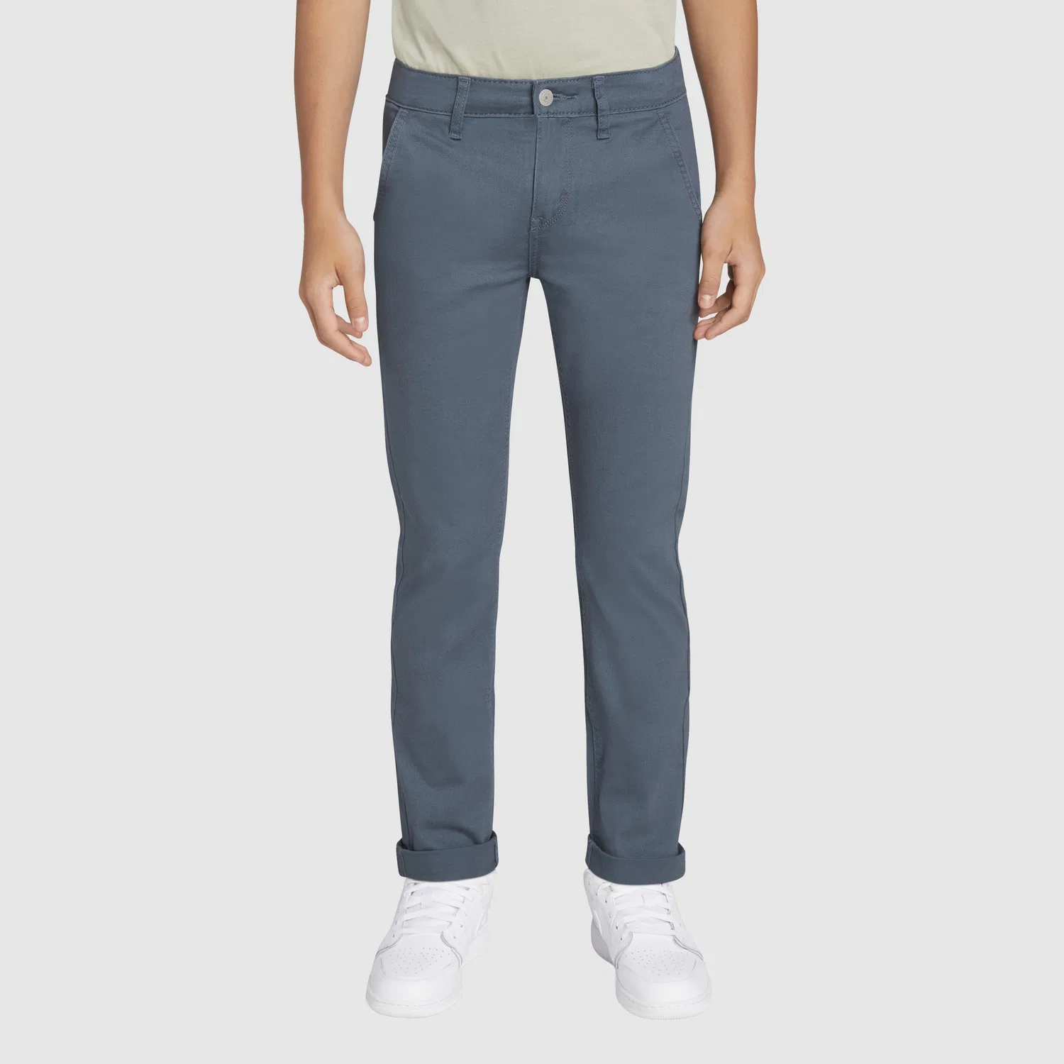 Брюки-чиносы 502 Regular Taper Fit для мальчиков 8-20 лет Levi's, Grey