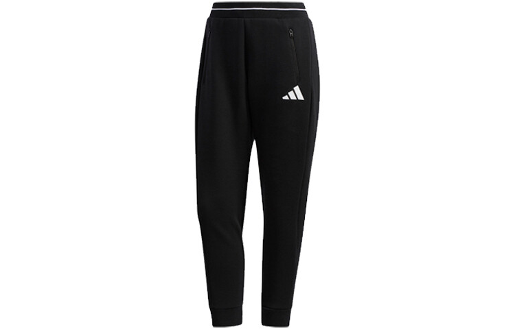 

Трикотажные спортивные штаны женские черные Adidas