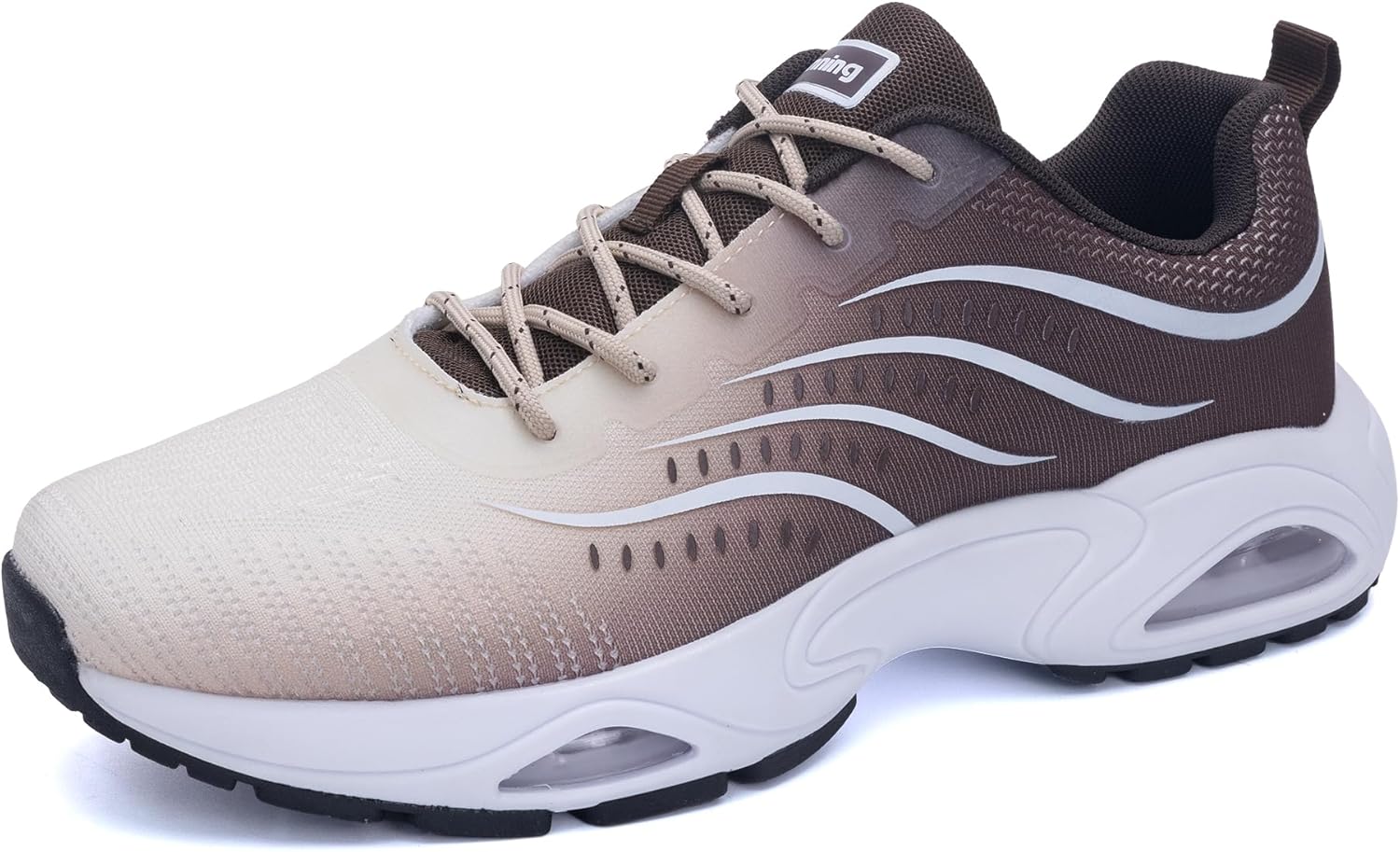 

Кроссовки Quseek для мужчин, теннисные, для спорта, тренировок в зале и прогулок, удобные, с противоскользящей подошвой, для бега и тренировок, размер 7-13, коричневый