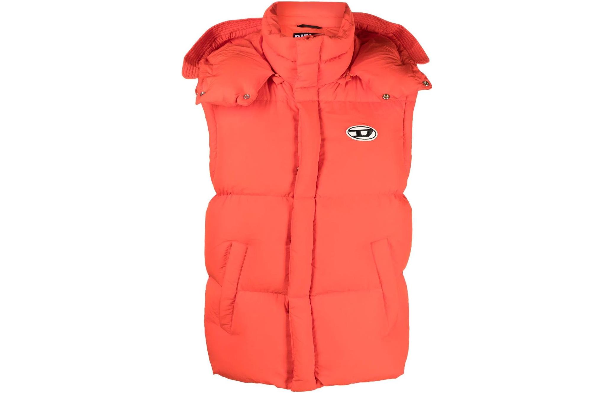 

Diesel Пуховый жилет унисекс, оранжевый, утолщенный, другие цвета