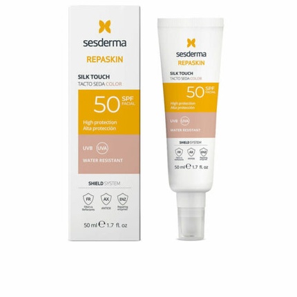 

Солнцезащитный крем REPASKIN SPF 50 с цветом 50 мл Шелковистый Sesderma