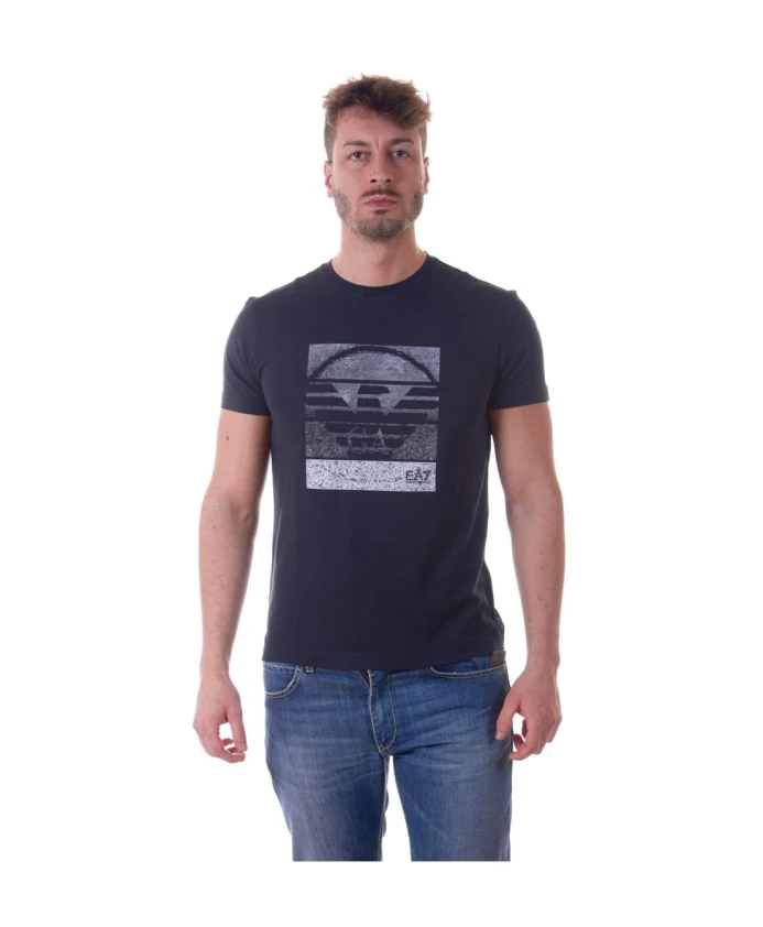 

Толстовка с логотипом Emporio Armani Ea7, синий