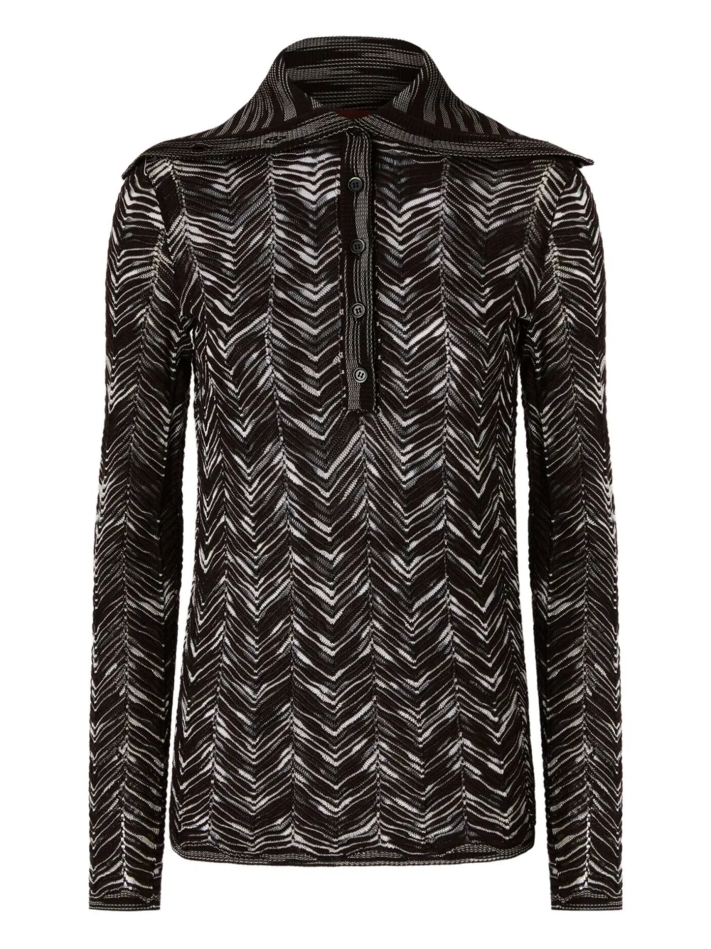 

Трикотажный топ поло Missoni, черный