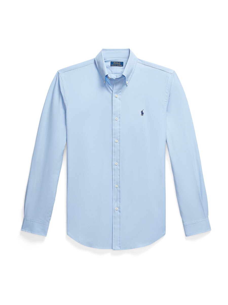 

Рубашка на пуговицах классического кроя Polo Ralph Lauren, светло-голубой