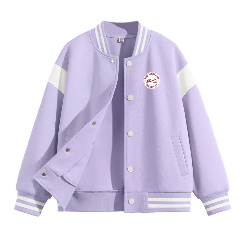 Детская бейсбольная майка со стойкой WARRIOR, Purple/H Round Logo K