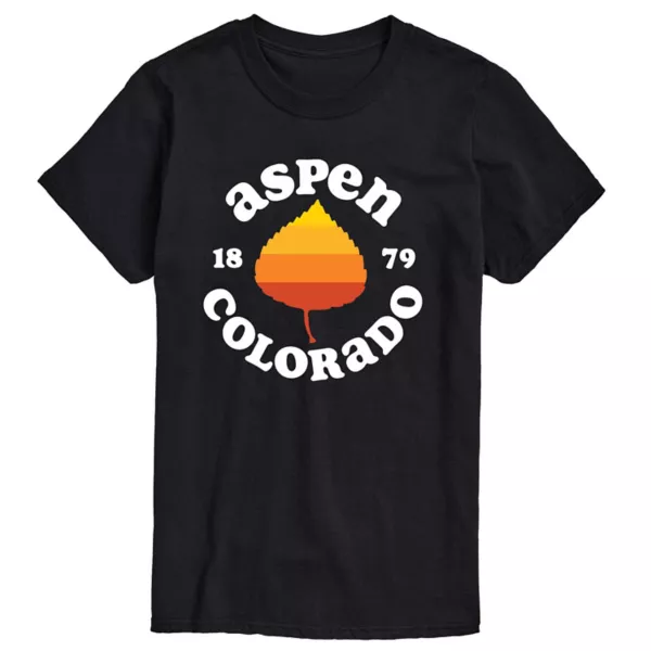 

Мужская футболка с принтом Aspen Colorado Licensed Character, черный