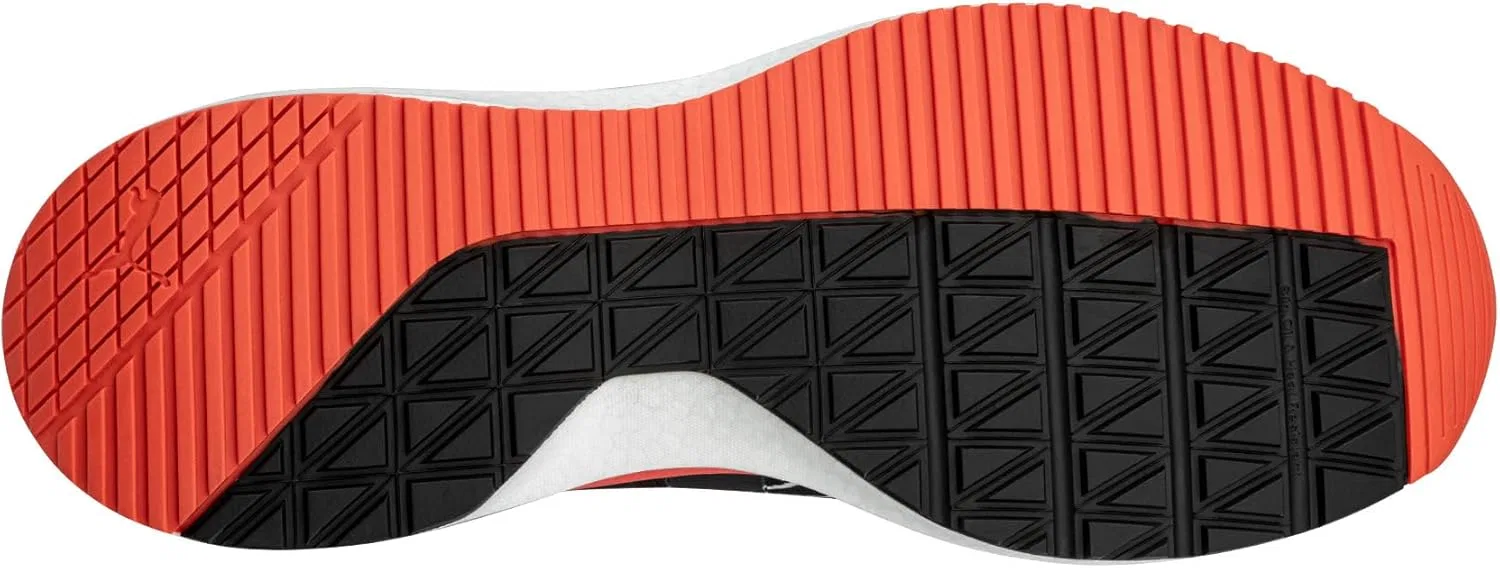 Мужские защитные кроссовки PUMA Turbo Low S1PS ESD с защитным носком, противоскользящим покрытием, легкие, Black Red — фото 2