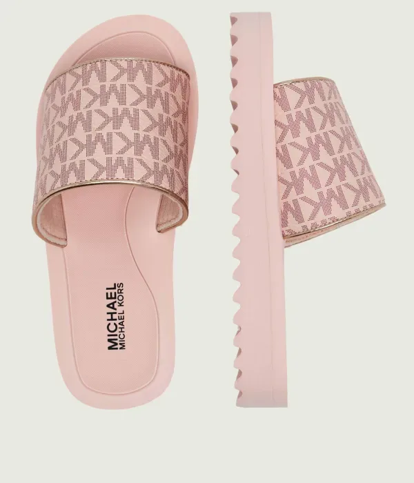 Тапочки Тиган Меррик 2 Michael Kors Kids, пудрово-розовый — фото 3