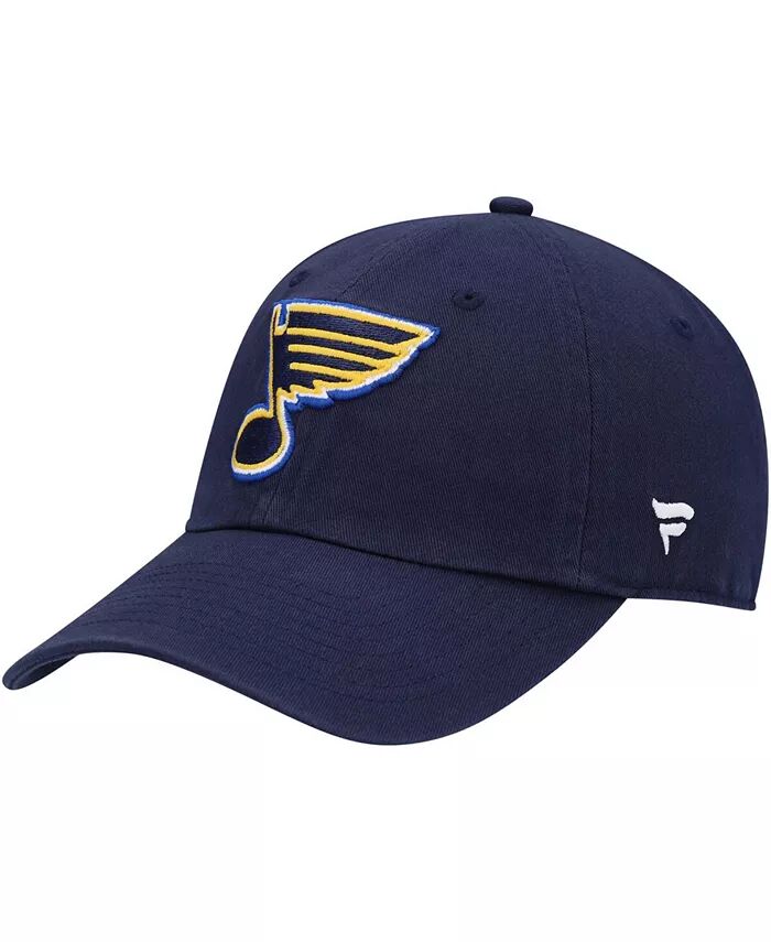 

Мужская темно-синяя кепка St. Louis Blues Core Primary с регулируемым логотипом Fanatics